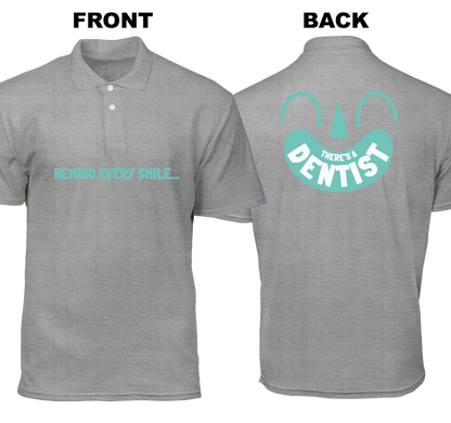Cotton Polo Shirt: Behind Evey Smile (Front and Back)