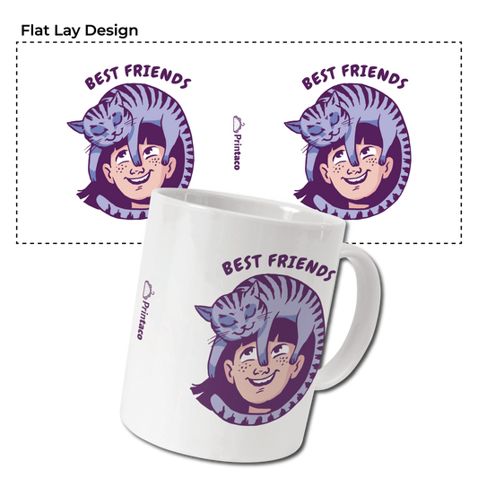 11oz Ceramic Mug: Best Friends