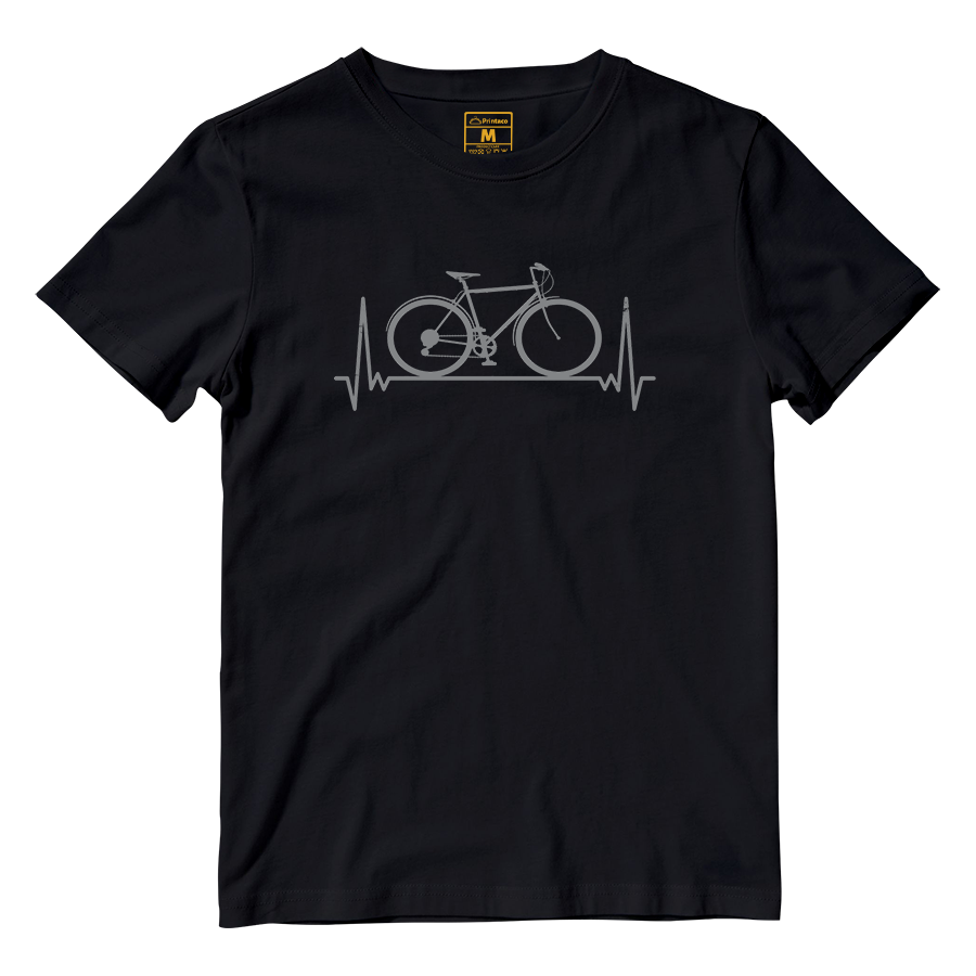 Cotton Shirt: Bicycle Heartbeat