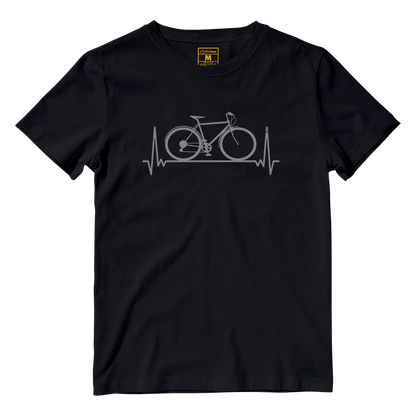 Cotton Shirt: Bicycle Heartbeat