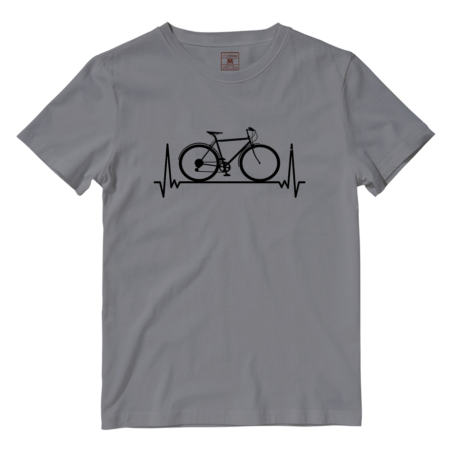 Cotton Shirt: Bicycle Heartbeat