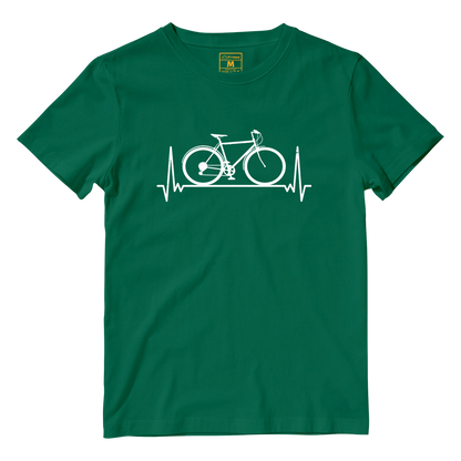 Cotton Shirt: Bicycle Heartbeat