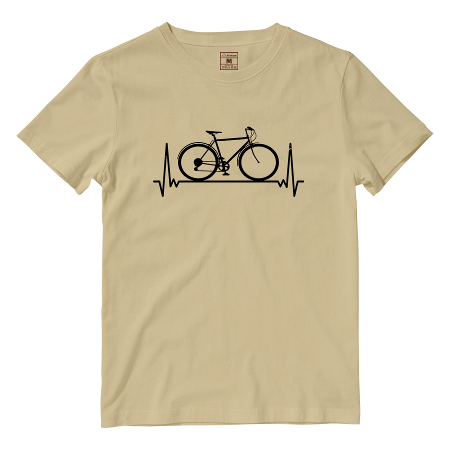 Cotton Shirt: Bicycle Heartbeat