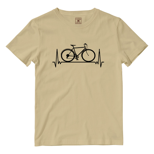 Cotton Shirt: Bicycle Heartbeat