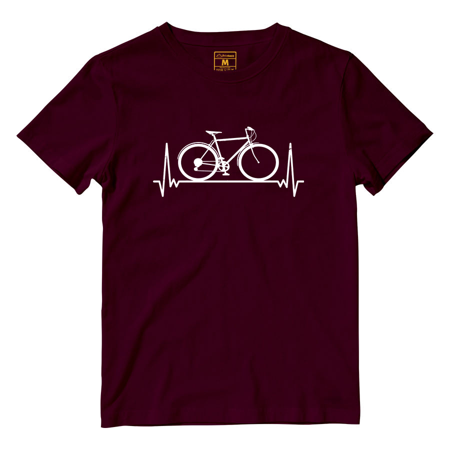 Cotton Shirt: Bicycle Heartbeat