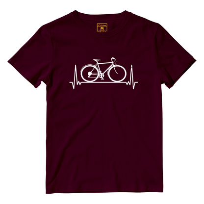 Cotton Shirt: Bicycle Heartbeat