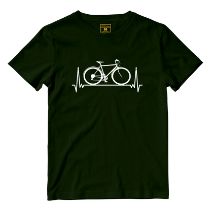 Cotton Shirt: Bicycle Heartbeat