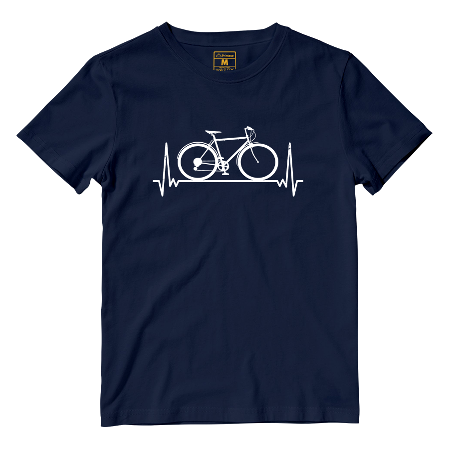 Cotton Shirt: Bicycle Heartbeat