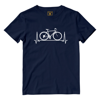 Cotton Shirt: Bicycle Heartbeat