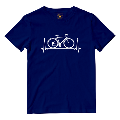 Cotton Shirt: Bicycle Heartbeat