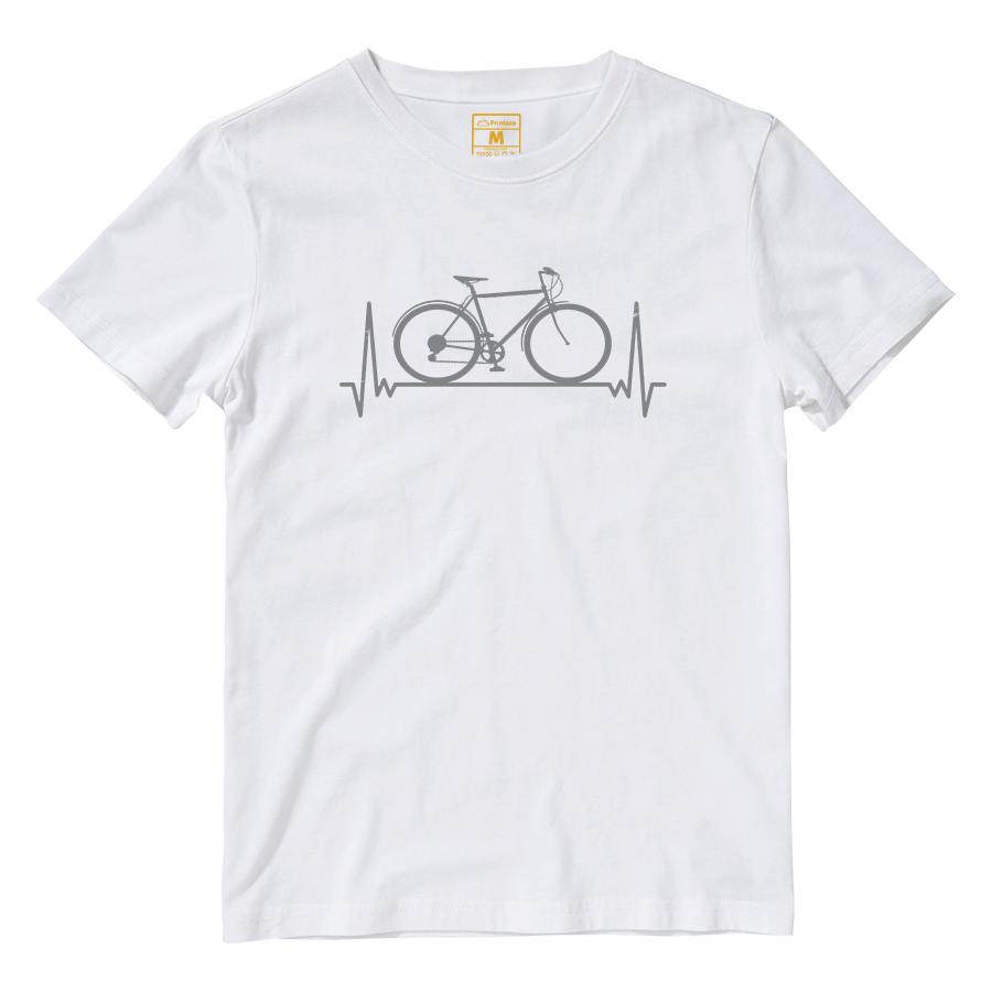 Cotton Shirt: Bicycle Heartbeat