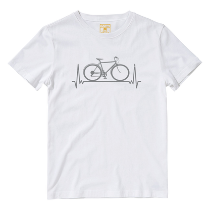 Cotton Shirt: Bicycle Heartbeat