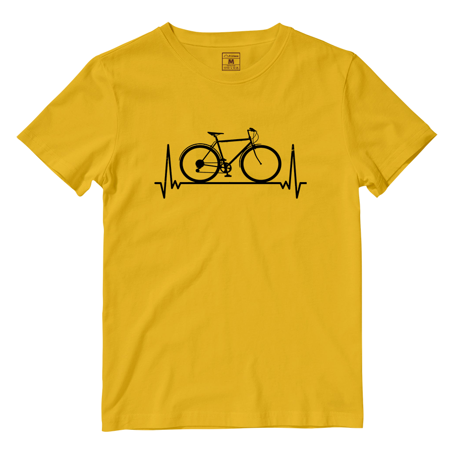 Cotton Shirt: Bicycle Heartbeat