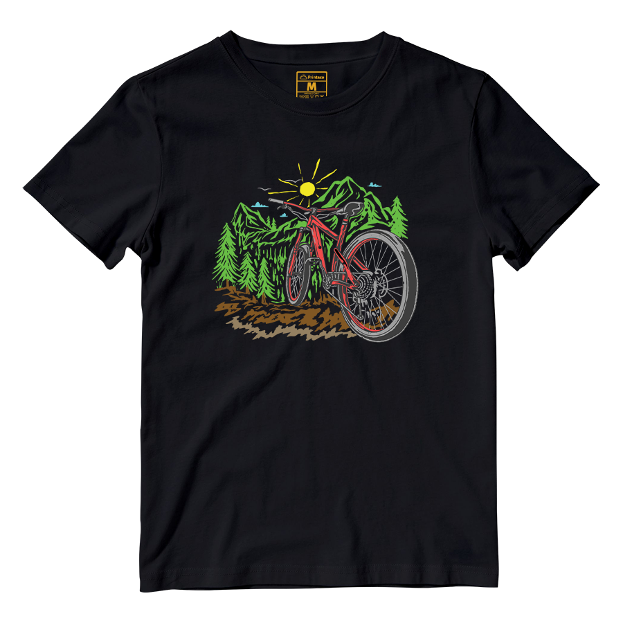 Cotton Shirt: Bicycle Nature