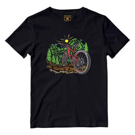 Cotton Shirt: Bicycle Nature