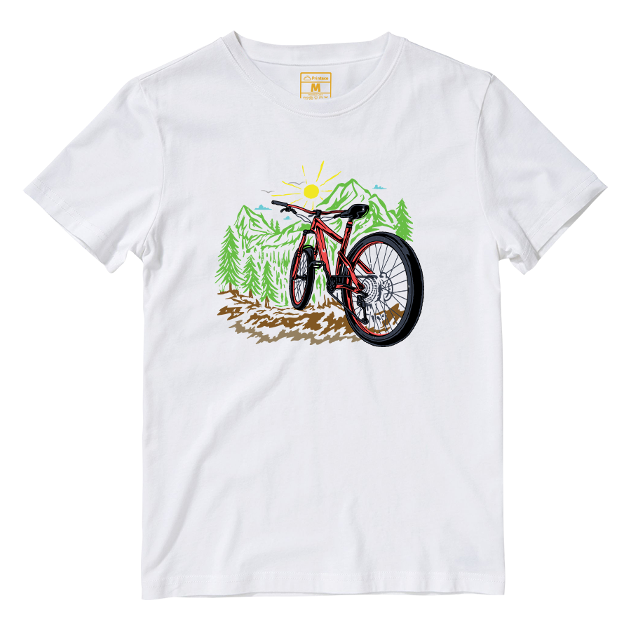 Cotton Shirt: Bicycle Nature