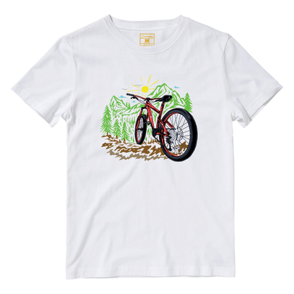 Cotton Shirt: Bicycle Nature