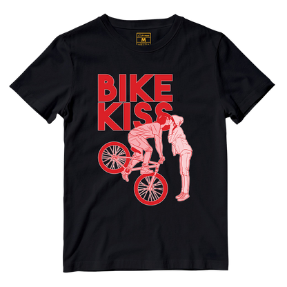 Cotton Shirt: Bike Kiss