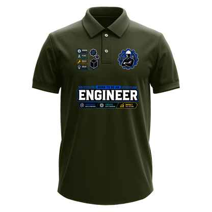 Drifit Polo Shirt: Born Engineer