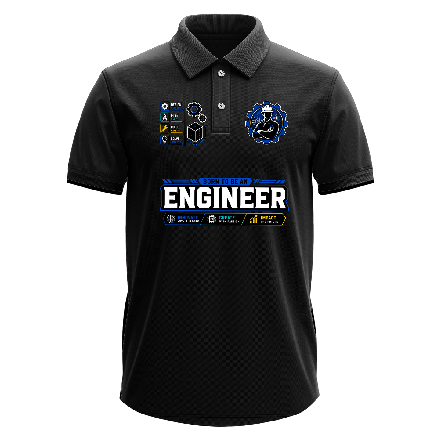 Drifit Polo Shirt: Born Engineer