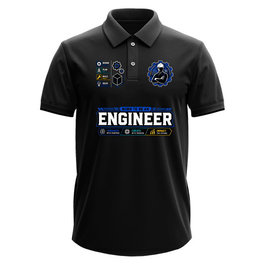 Drifit Polo Shirt: Born Engineer
