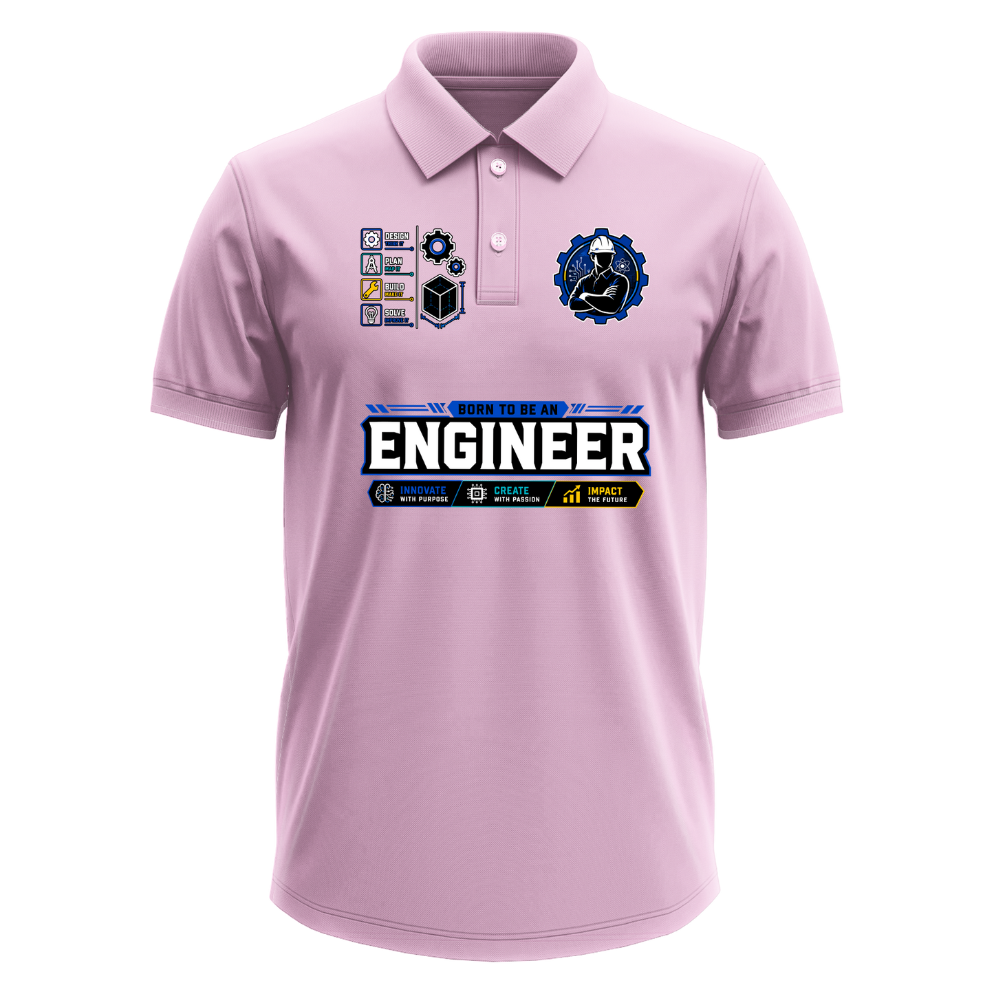 Drifit Polo Shirt: Born Engineer