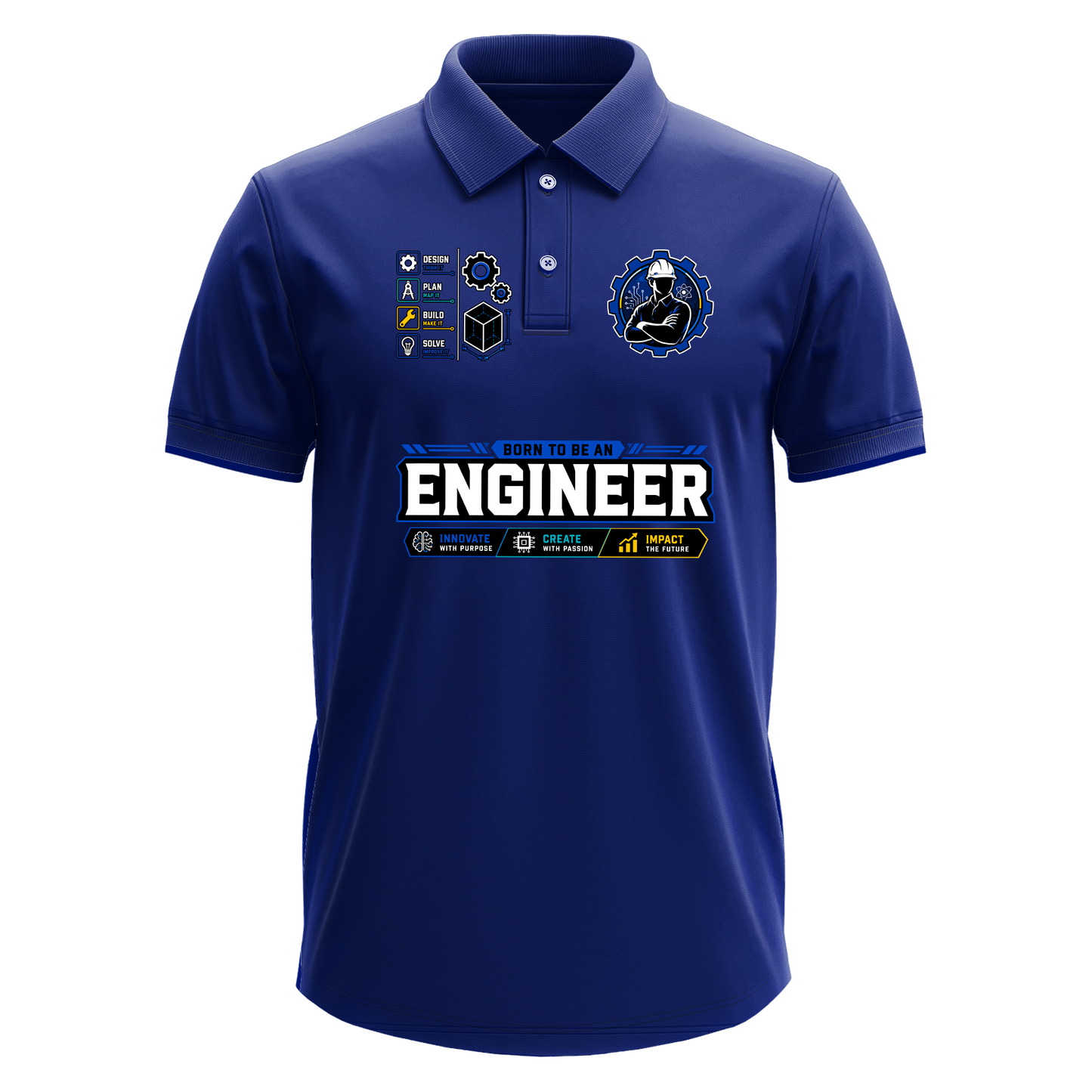 Drifit Polo Shirt: Born Engineer