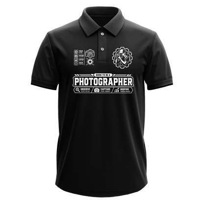 Drifit Polo Shirt: Born Photographer