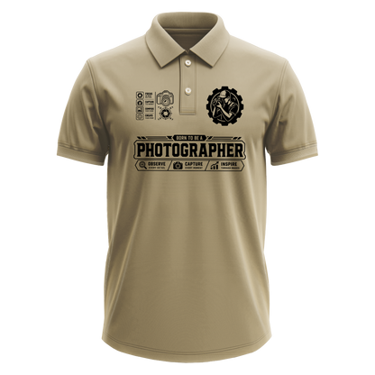 Drifit Polo Shirt: Born Photographer