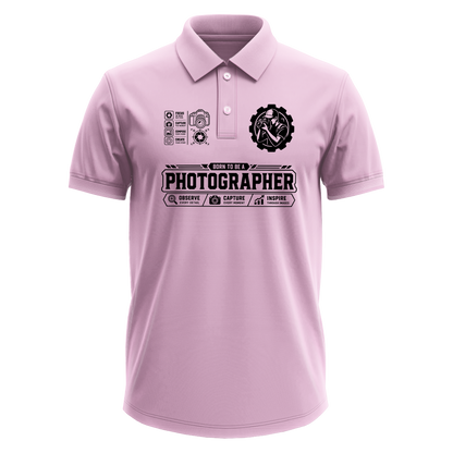 Drifit Polo Shirt: Born Photographer