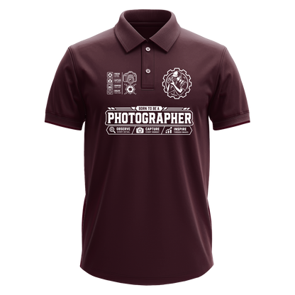 Drifit Polo Shirt: Born Photographer