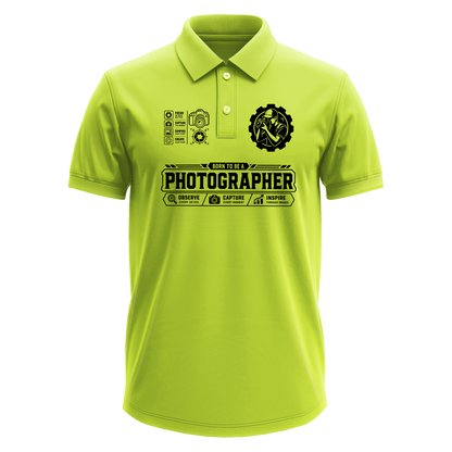 Drifit Polo Shirt: Born Photographer