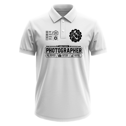 Drifit Polo Shirt: Born Photographer