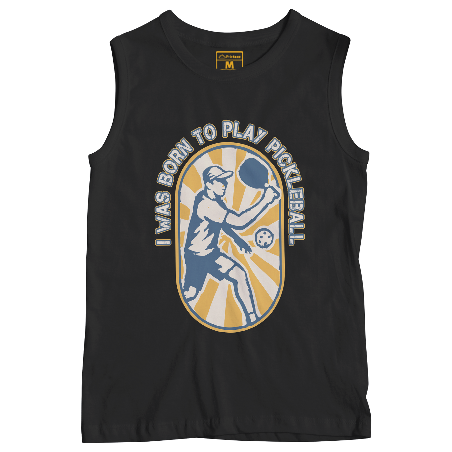 Sleeveless Drifit Shirt: Born to Play Pickleball