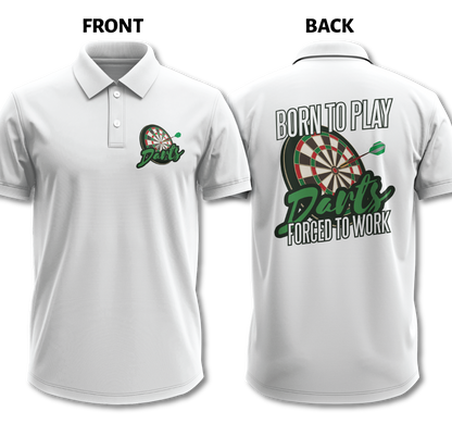 Drifit Polo Shirt: Born to Play (Front & Back)