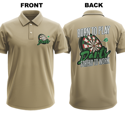 Drifit Polo Shirt: Born to Play (Front & Back)