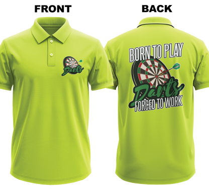 Drifit Polo Shirt: Born to Play (Front & Back)
