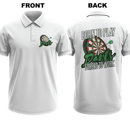 Drifit Polo Shirt: Born to Play (Front & Back)