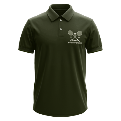 Drifit Polo Shirt: Born to Smash Pocket