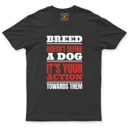 C.Spandex Shirt: Breed Not Define Dog