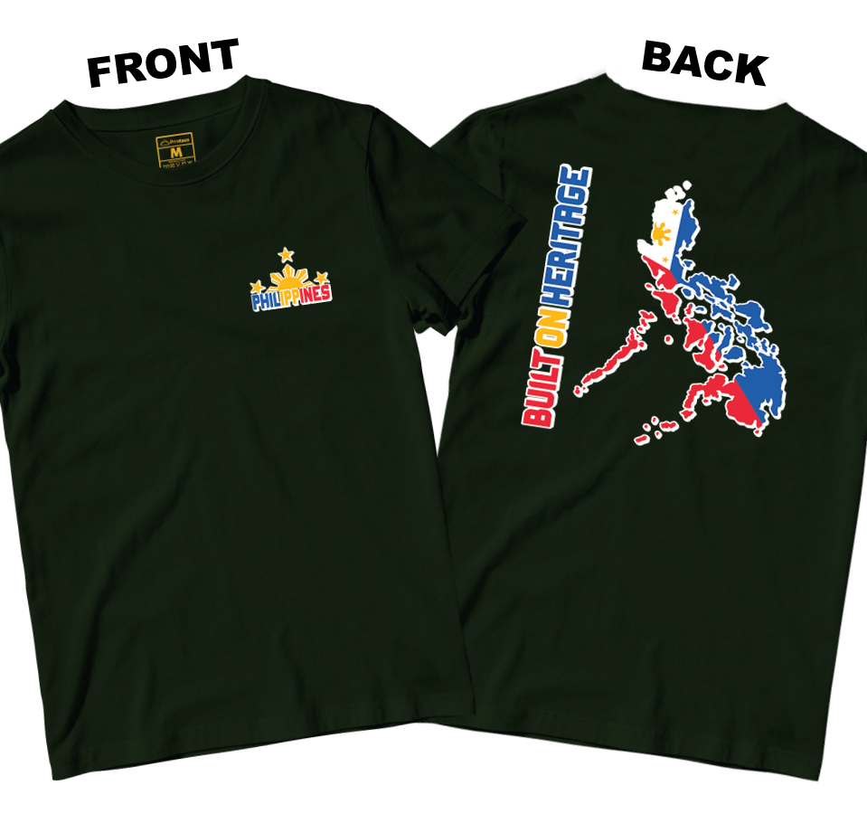 Cotton Shirt: Built On Heritage (Front and Back)