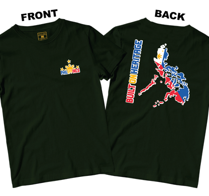 Cotton Shirt: Built On Heritage (Front and Back)