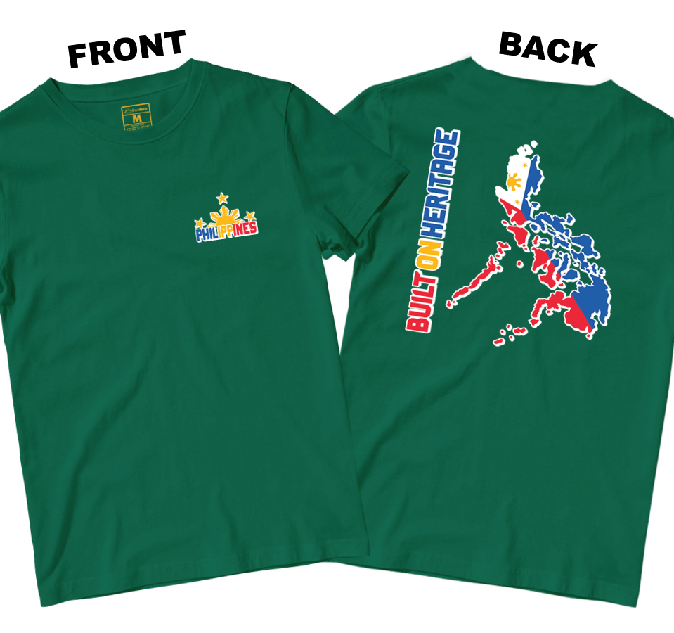 Cotton Shirt: Built On Heritage (Front and Back)