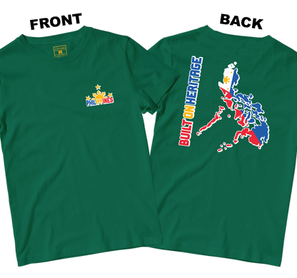 Cotton Shirt: Built On Heritage (Front and Back)