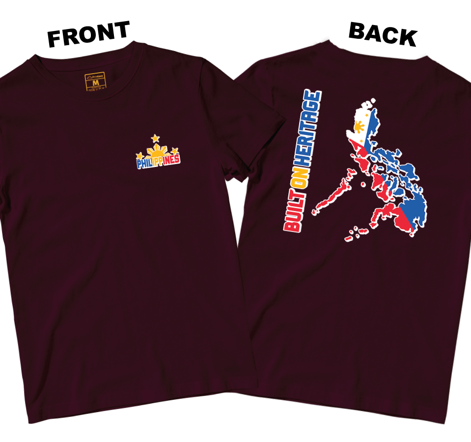 Cotton Shirt: Built On Heritage (Front and Back)