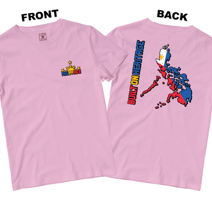 Cotton Shirt: Built On Heritage (Front and Back)