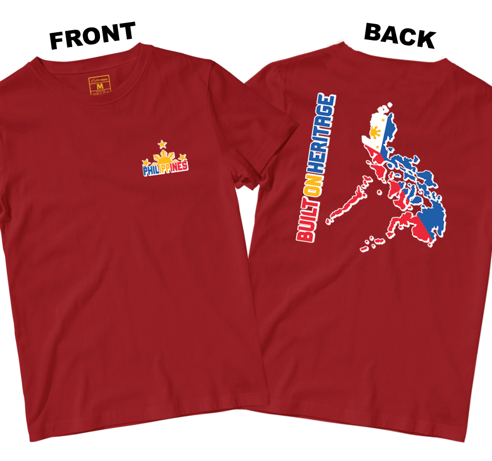 Cotton Shirt: Built On Heritage (Front and Back)