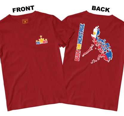 Cotton Shirt: Built On Heritage (Front and Back)