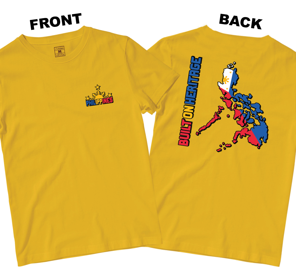 Cotton Shirt: Built On Heritage (Front and Back)