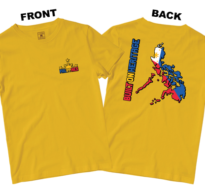 Cotton Shirt: Built On Heritage (Front and Back)